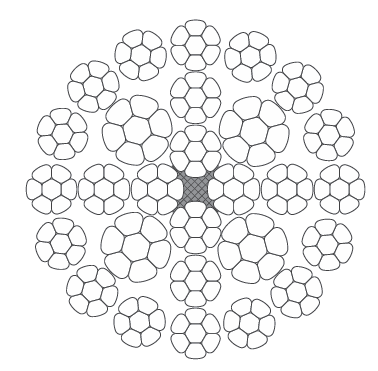 28x7 rotation resistant and compacted hoist rope